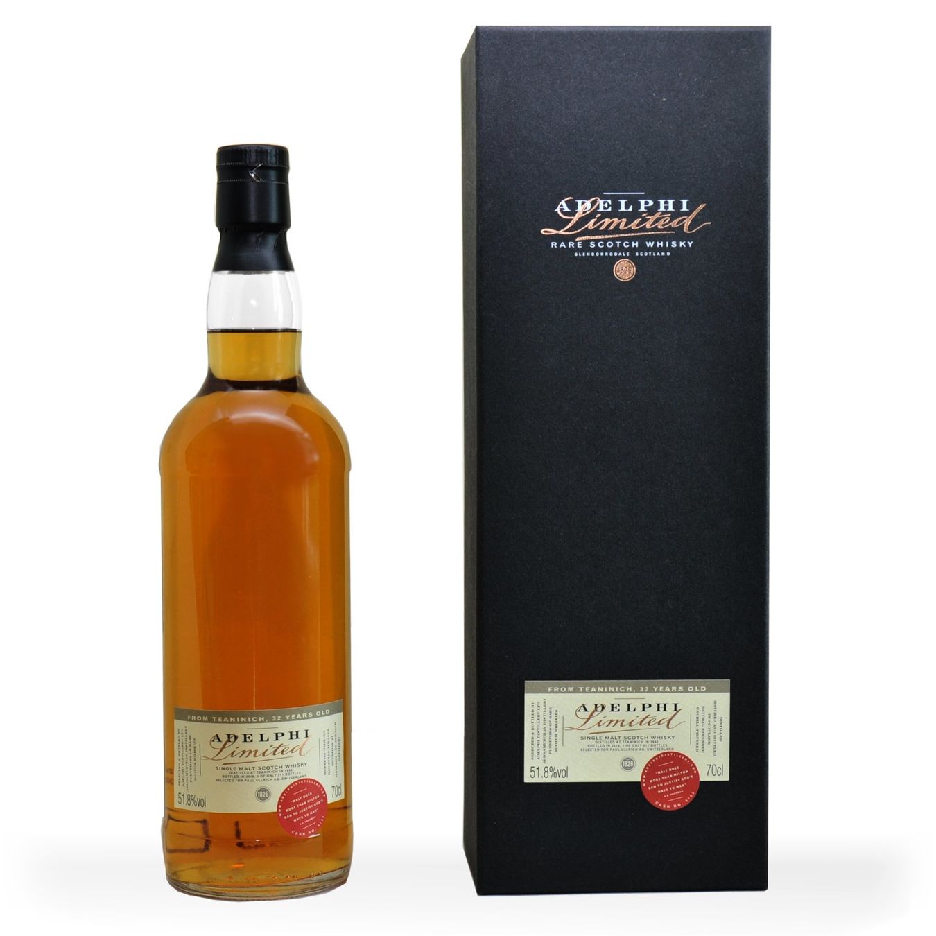 Talisker Bevande alcoliche: Teaninich 1983 32Y Adelphi Bourbon Cask 6753 51.8% – Nuovo e nell'imballaggio originale da Wohlen AG venduto da MAXMALT