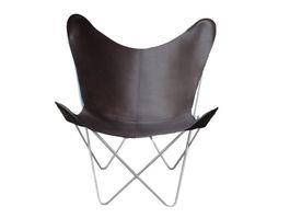Leder Stuhl BKF dark Brown