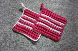 Topflappen Set / 2 Stück / 20x20cm / neu