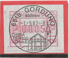 6518 GORDUNO SK81 EVT 01.09.83 auf ATM (FRAMA)