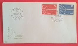 B242) 332-33, Europamarken FDC A⊙fII ohne Adresse Kt. 130.-