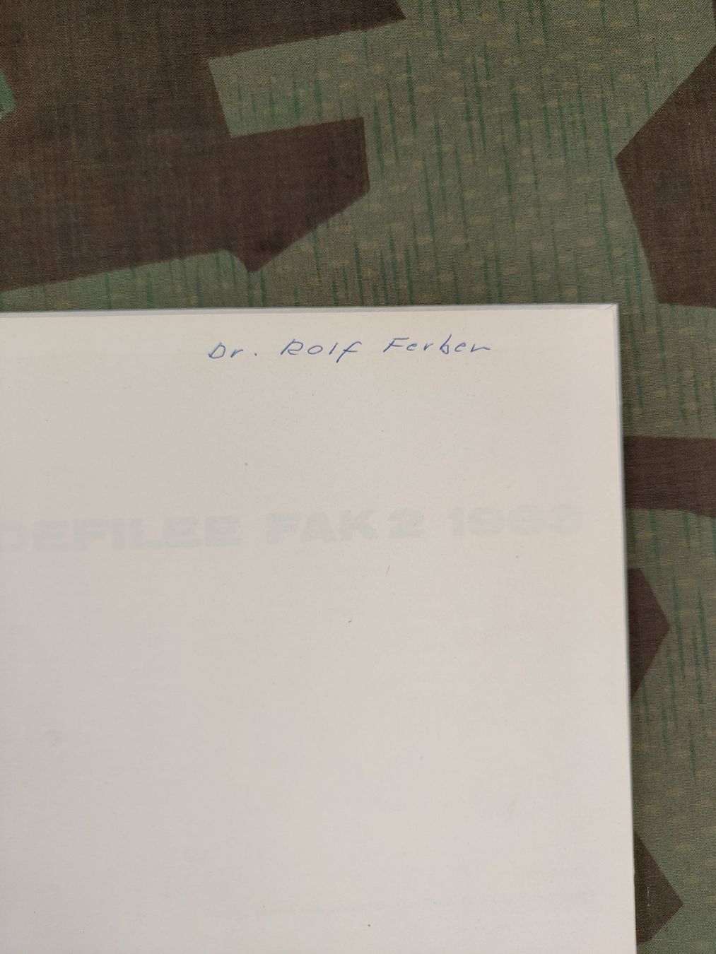 Schweizer Armee Uniformi: Buch, DEFILEE FAK 2 1963 – Usato da Bauma venduto da SwissMilitaria 2