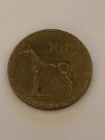 Nr. 3: 20 Pence Münze, Irisches Pfund, 1986