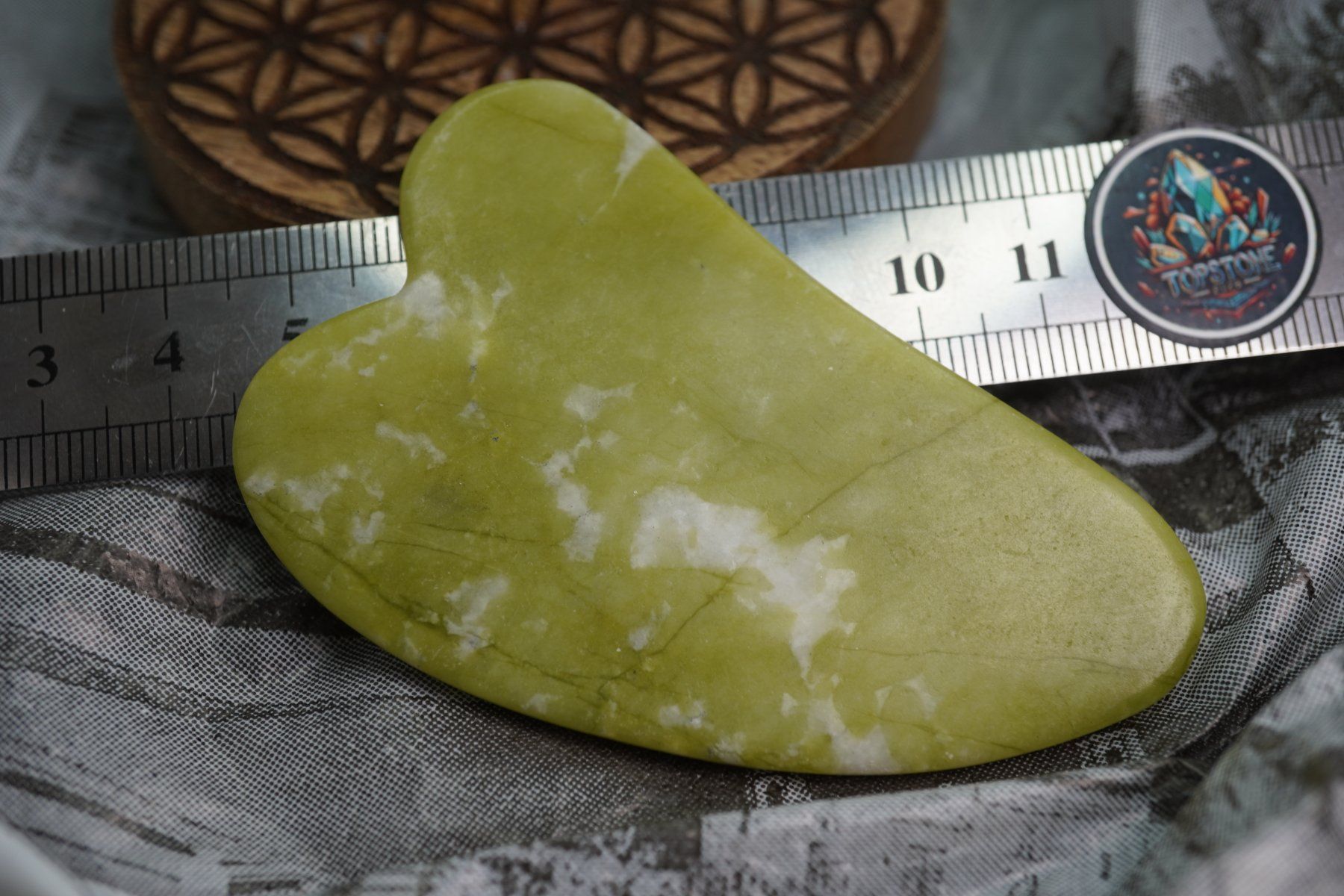 Minerali & Pietre curative: Gua Sha Massage-Stein Jade Grün ab 1.- – Nuovo e nell'imballaggio originale da Eschenbach SG venduto da topstone 3