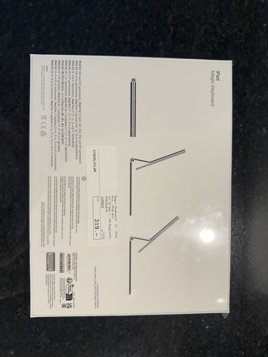 Apple Tastiere: Apple Magic Keyboard for 11-inch iPad Pro new US keyboard – Nuovo e nell'imballaggio originale da Baar venduto da pat_sk76 2