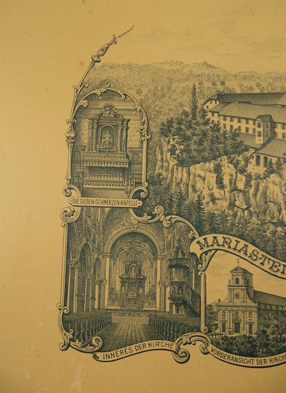 Grafica & Litografie: MARIASTEIN SOLOTHURN, LITHOGRAPHIE ~1900 – Usato da Grüningen venduto da Kartensammler 3
