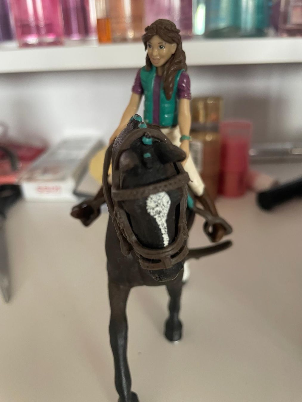 Schleich Giocattoli: Schleich Reiterin mit Pferd – Usato da Montagny-la-Ville venduto da acou 1