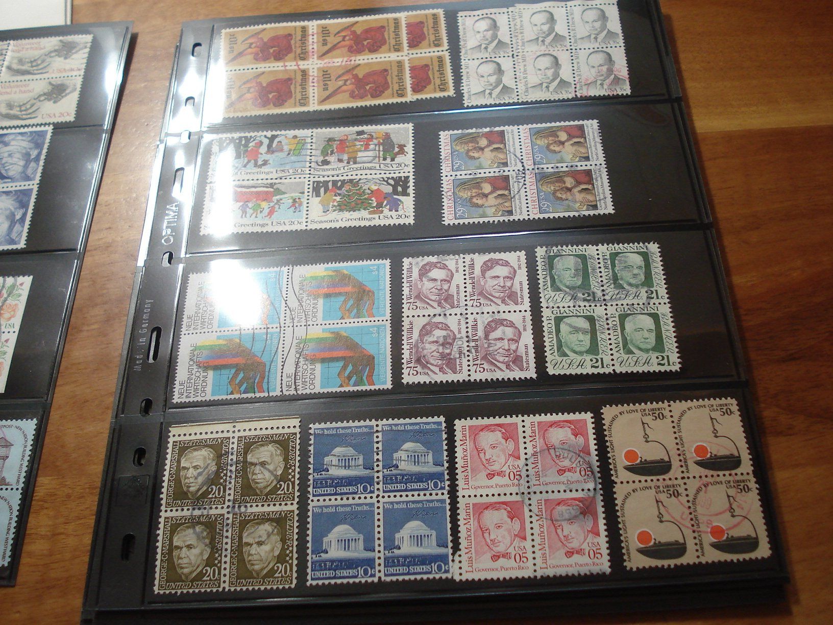 Tutti i francobolli: Lot 4erblocks meist USA o – Usato da Niederwil AG venduto da morostahu 3
