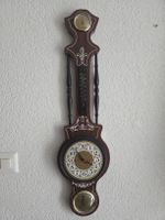 Horloge murale vintage avec thermomètre 