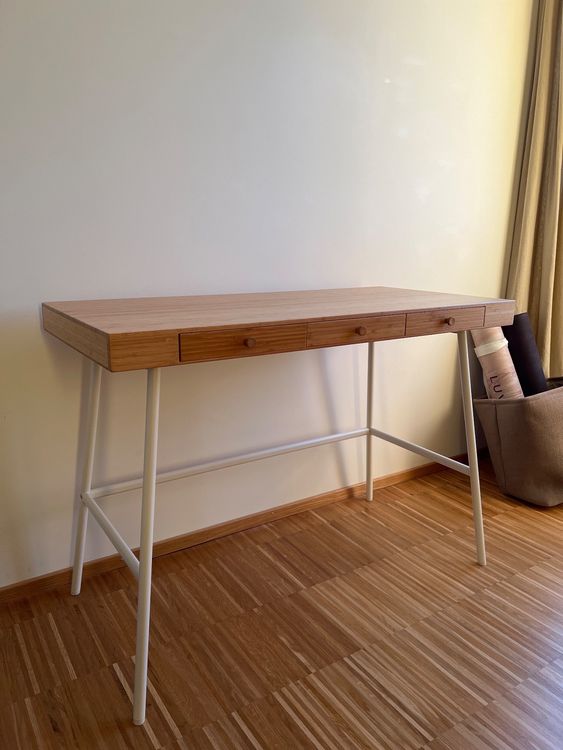 IKEA Schreibtisch Bambus (LILLÅSEN) Kaufen auf Ricardo