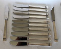 12 Messer Auerhahn 90-20 – 90er Silber