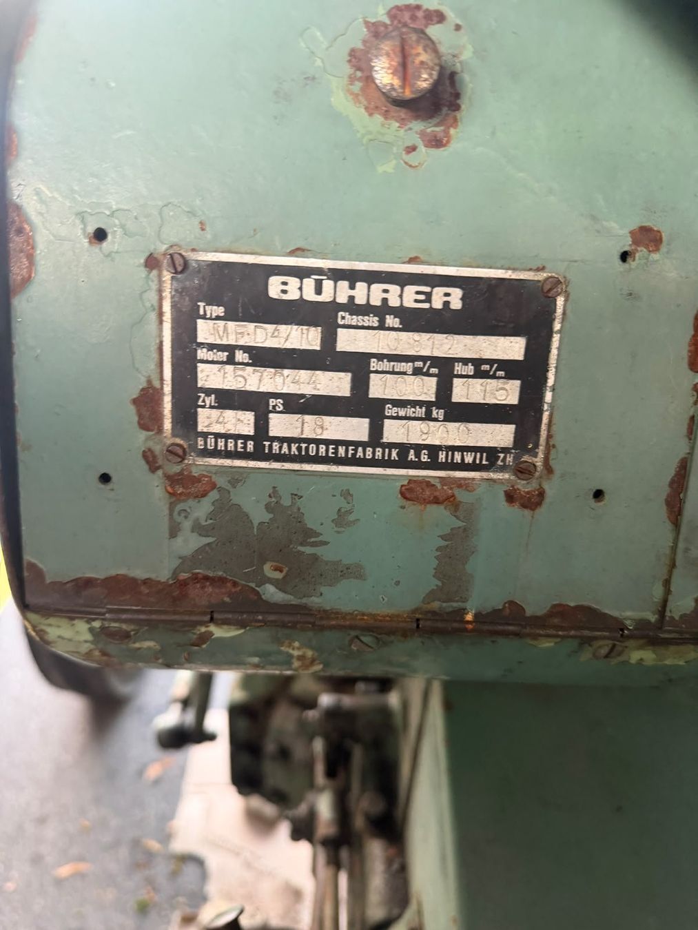 Bührer Traktoren: Landw. Traktor BUEHRER MFD 4 10 – Gebraucht aus Balsthal von Betreibungsamt-TG 5