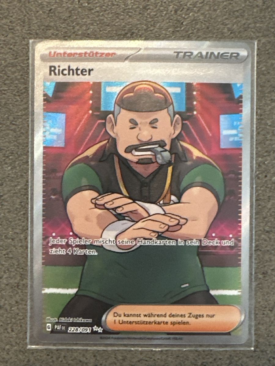 Pokémon Carte collezionabili: Richter Full Art Trainer Paldeas Schicksale Deutsch – Nuovo (secondo la descrizione) da Wil SG venduto da 9Nightcrawler9
