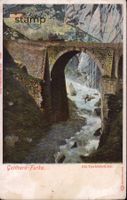 AK Gotthard - Furka - die Teufelsbrücke