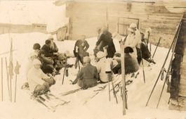 Engelberg  OW   -   Skisport - Pause     anno 1922