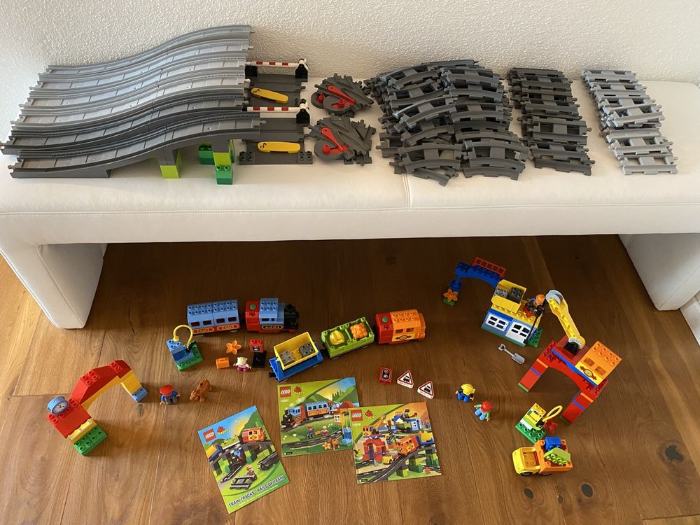Lego Duplo 10507 + 10508 Eisenbahn mit zusätzlichen Schienen (Gebraucht ...