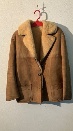 Manteau mouton retourné Mantel aus Lammfell vintage