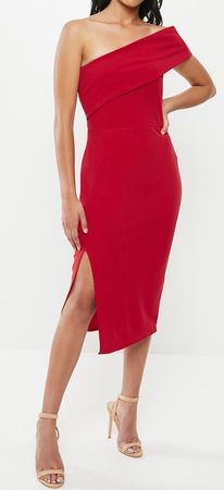 Robe cocktail rouge