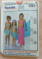 Burda 9739,  Kinder Bikini Top & Wickelröcke, NEU