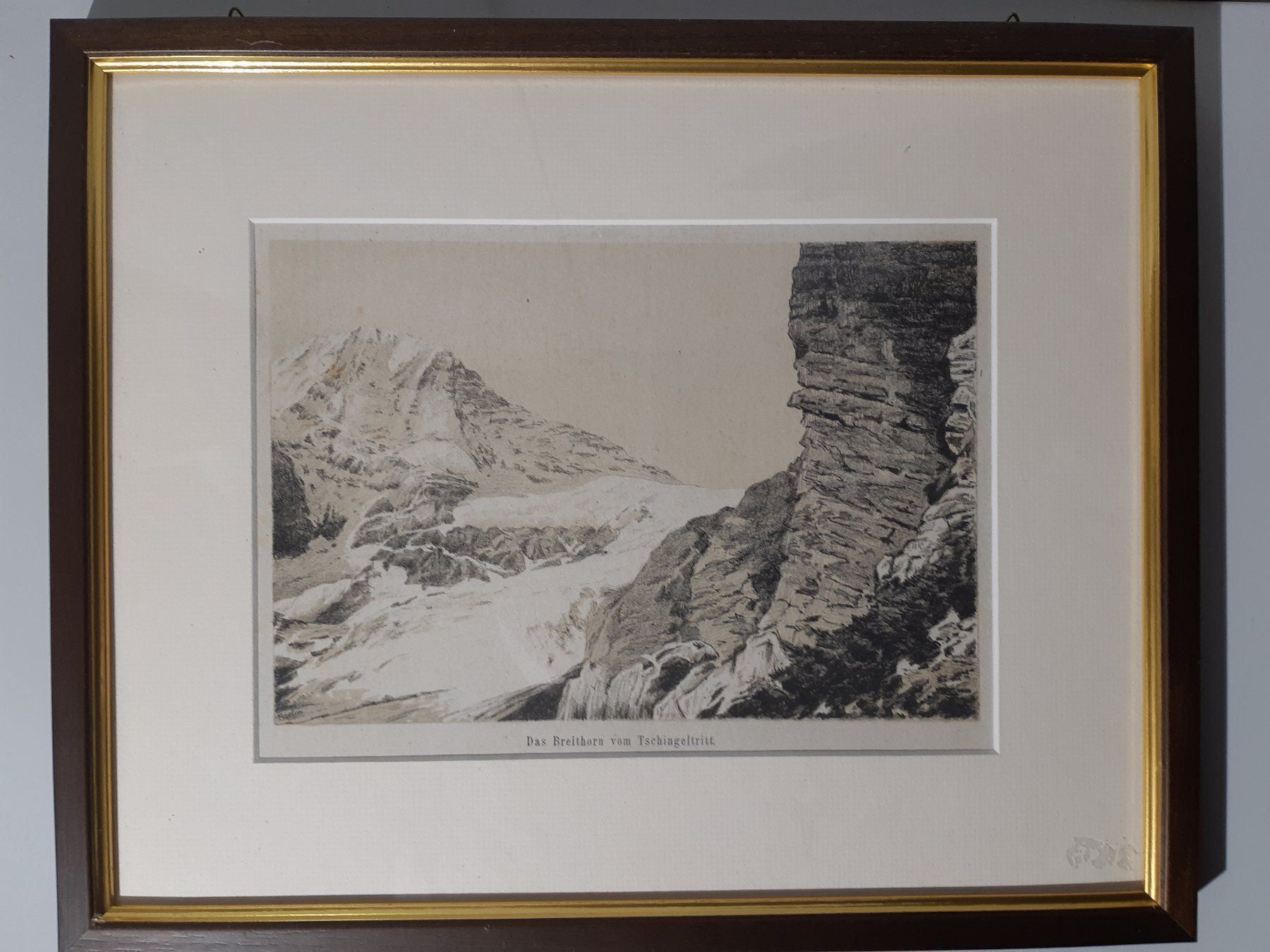 Grafica & Litografie: Litho Breithorn vom Tschingeltritt – Usato da Grindelwald venduto da carro5