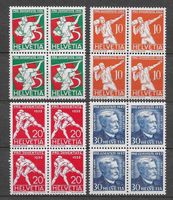 1932: Pro Juventute Viererblock Serie Nr.J61--64 **