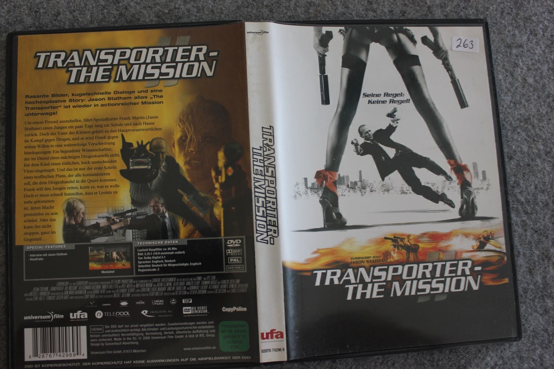 Tutti i DVDs: Transporter - The Mission DVD(263) – Usato da Geroldswil venduto da Schlumpfine1973