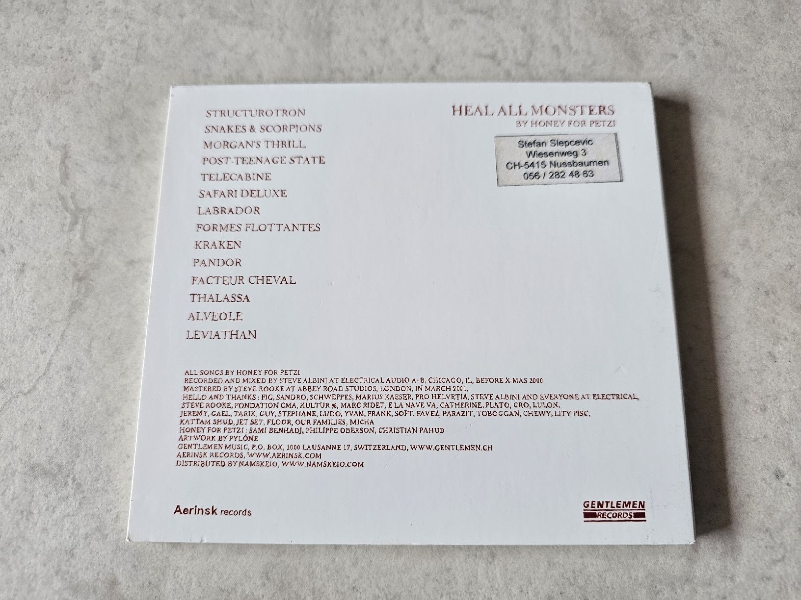 CD: Honey For Petzi  -  Heal All Monsters – Usato da Schneisingen venduto da backstore24 1