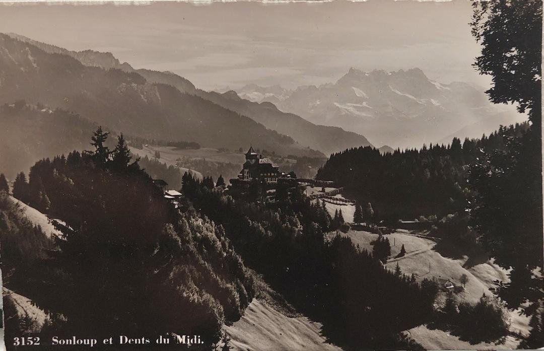 Cartoline postali: SONLOUP et Dents du Midi – Usato da Delémont venduto da Domdom1