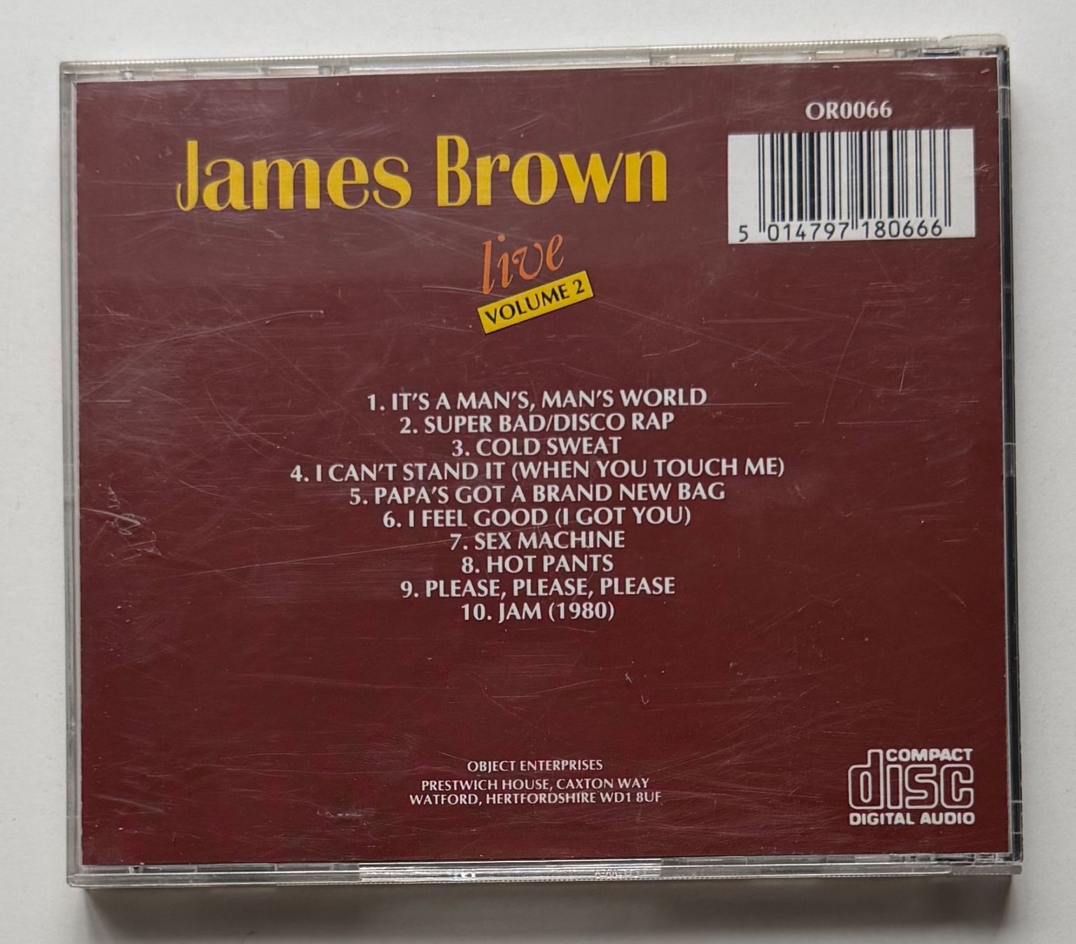 CD: James Brown / Live Volume 2 – Usato da Näfels venduto da rottabi 1