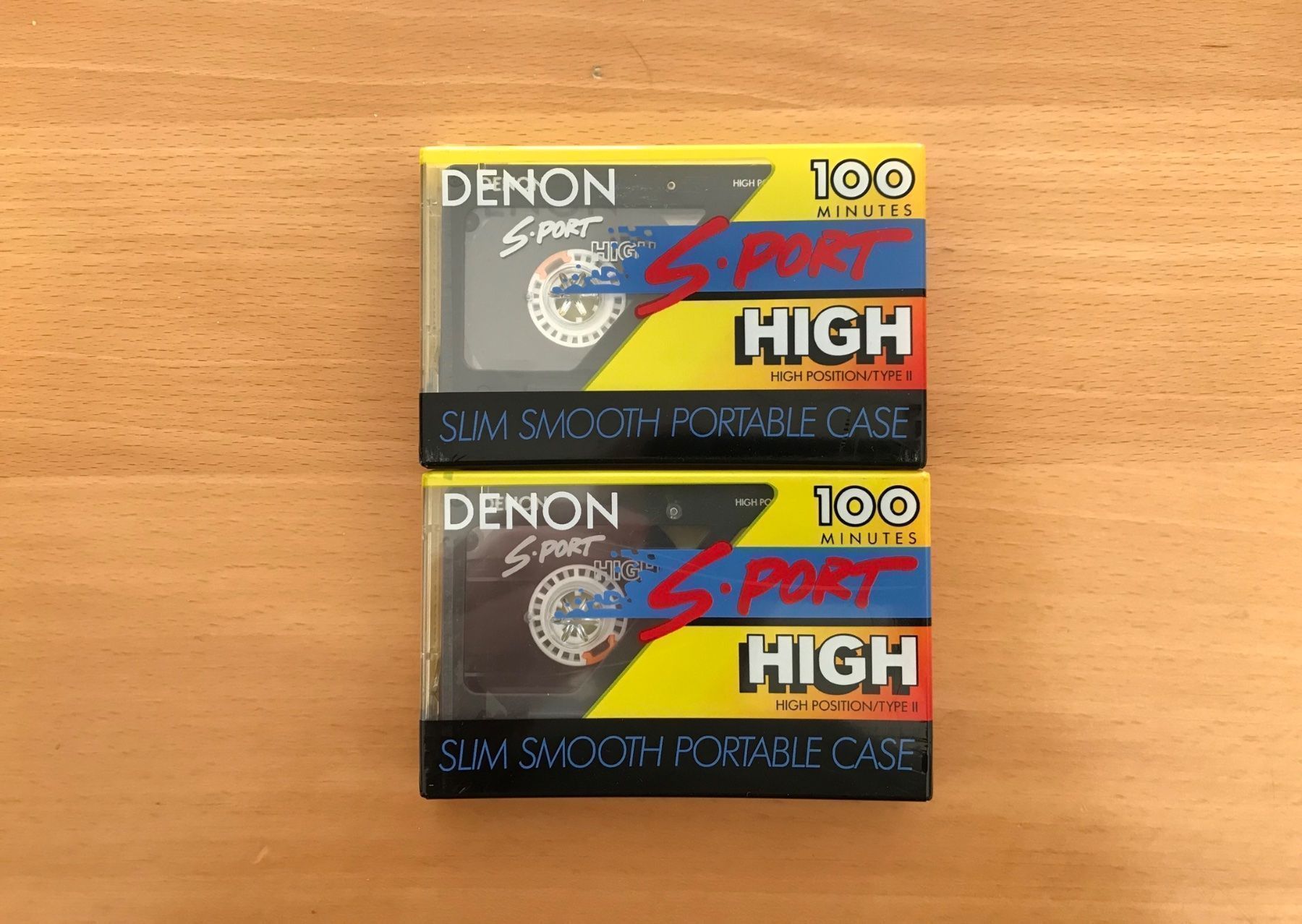 Kompaktkassetten: 2 DENON S-PORT HIGH 100minutes – Neu und originalverpackt aus Zürich von Tapehead