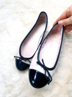 BALLERINAS 36 LEDER MADE SPANIEN SCHUHE BOOTS SLIPPER TOP