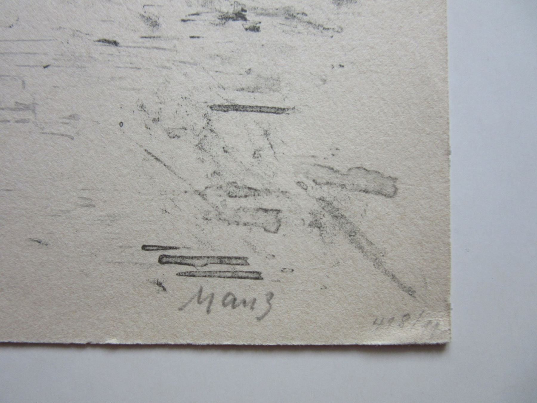 Grafica & Litografie: CURT MANZ  LITHOGRAPHIE SIGNIERT – Usato da Gersau venduto da kunst-online 1