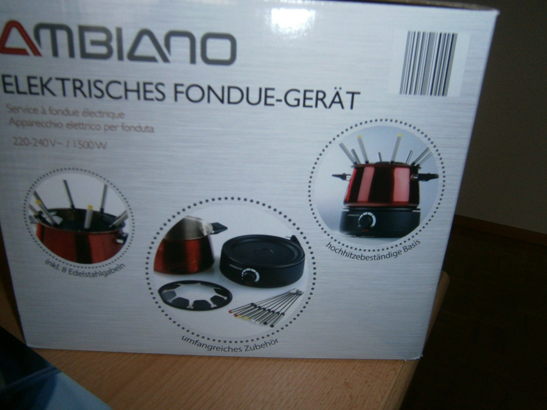Elettrodomestici da cucina: Fondue Chinoise Set mit 6 Teller – Nuovo e nell'imballaggio originale da Schwarzenburg venduto da lore09 3