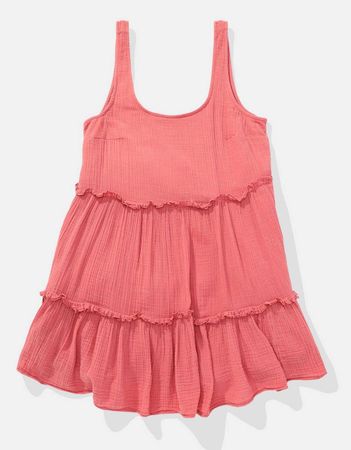 American Eagle Babydoll-Minikleid aus Mull / Musselin