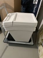3× IKEA SORTERA Aufbewahrungsboxen – 60 l – weiss