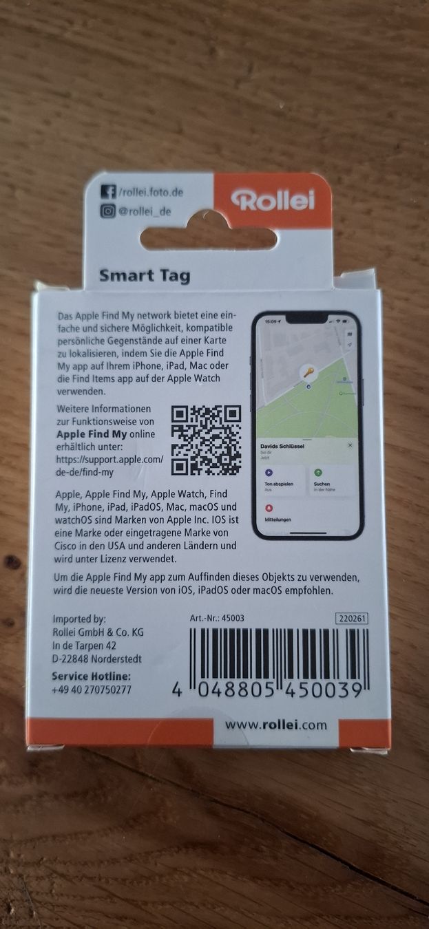 Porte-clés: Smart tag – Neuf avec emballage d'origine à Guntershausen par Jtattoo 2