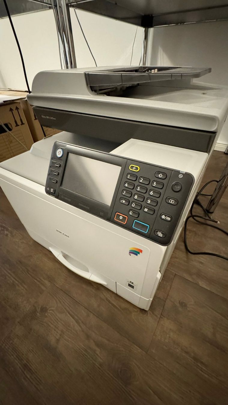 Ricoh Drucker: Ricoh Multifunktionsdrucker, Drucker/Scanner/Kopierer/Fax – Gebraucht aus Möhlin von peti_B 1