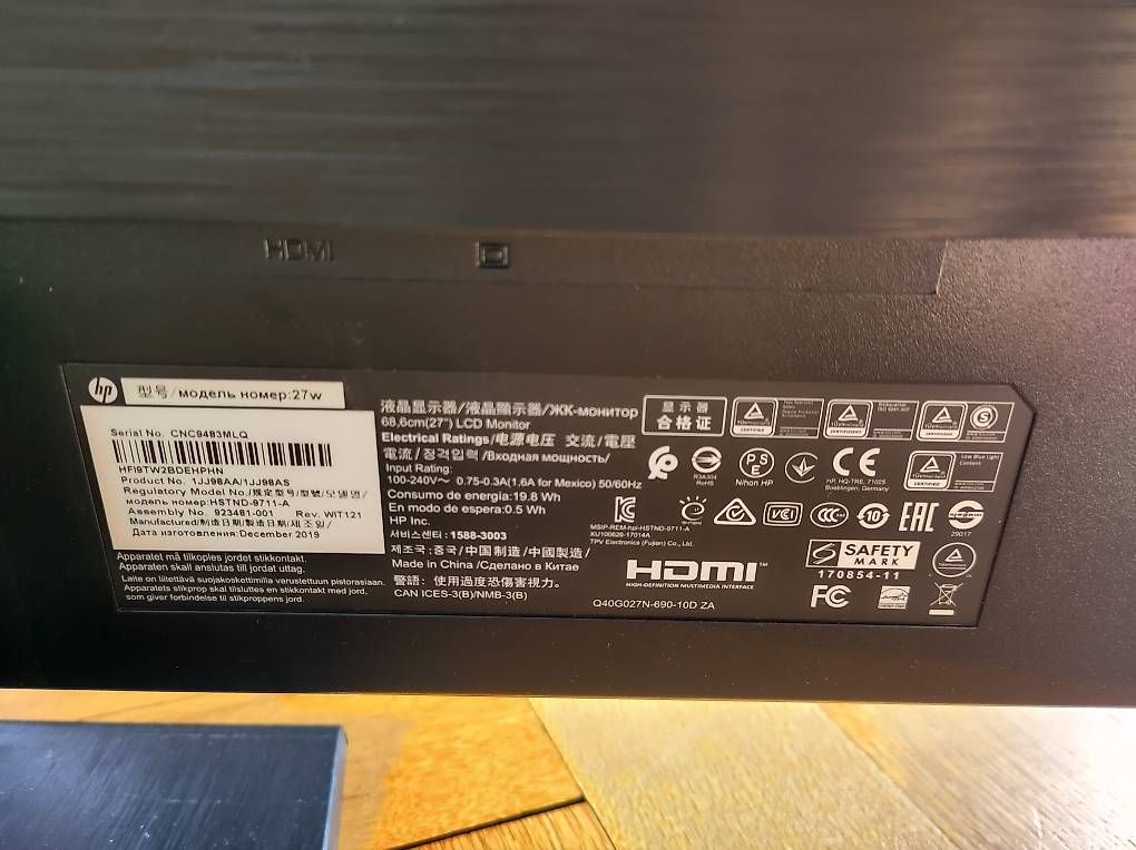 Ecrans: Écran 27 pouces HP 27w – D'occasion à Lausanne par mai_h6zr 1
