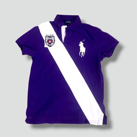 Polo Ralph Lauren purple vintage poloshirt retro t-shirt S