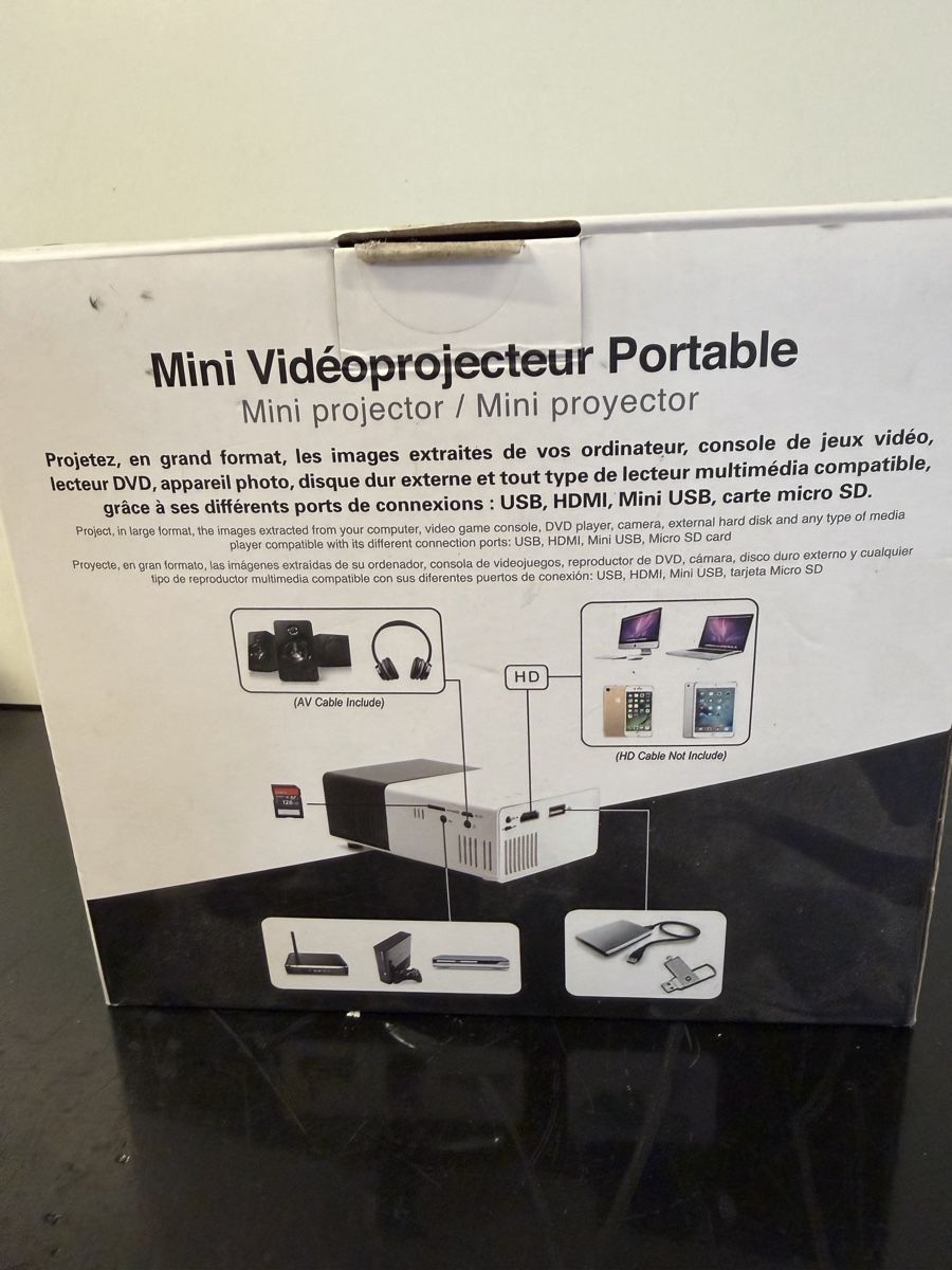 Vidéoprojecteurs: Connect Loom Mini vidéoprojecteur portable LCD USB HDMI – D'occasion à montreux par Always-Good 2