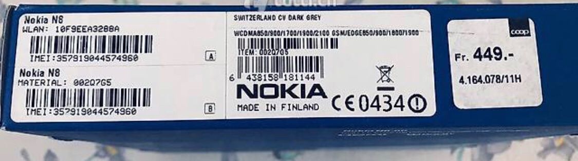 Nokia Telefoni cellulari / Smartphones: Nokia N8 – Usato da Frauenfeld venduto da berk39 3