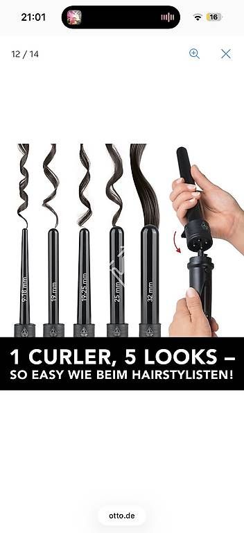 Lockenstäbe & Haarglätter: 5 in 1 Lockenstav von MaxxMee – Gebraucht aus Landquart von zan_77vz 2