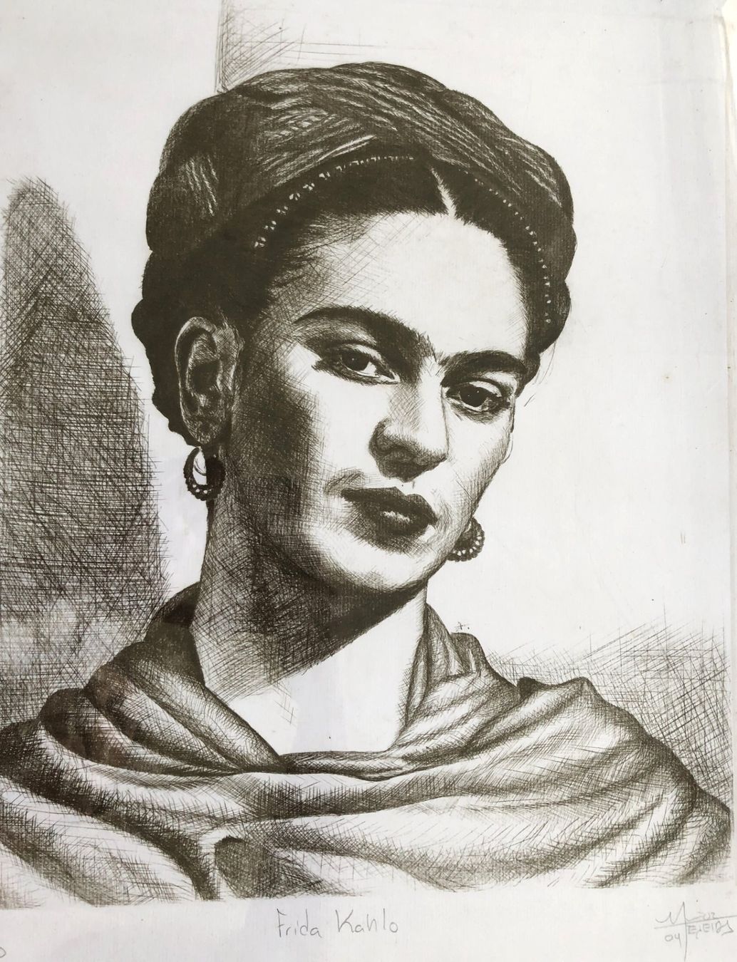 Gemälde: Firmado Tejeida - Radierung - Frida Kahlo – Gebraucht aus Schaffhausen von durruti 1