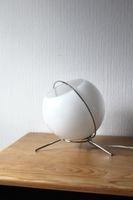 Space Age Kugellampe Weiss Chrom Retro Tisch- & Pendellampe