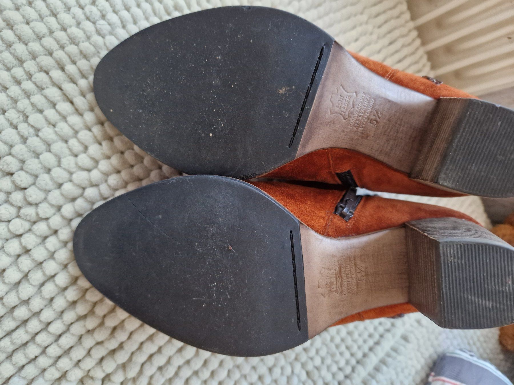 Herrenschuhe: echt Leder Wildleder-Stiefeletten Gr. 38,5 – Neu (gemäss Beschreibung) aus Aefligen von Akoni 6