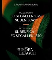 FCSG - Benfica Lissabon Europa League, 2 Sitzplätze