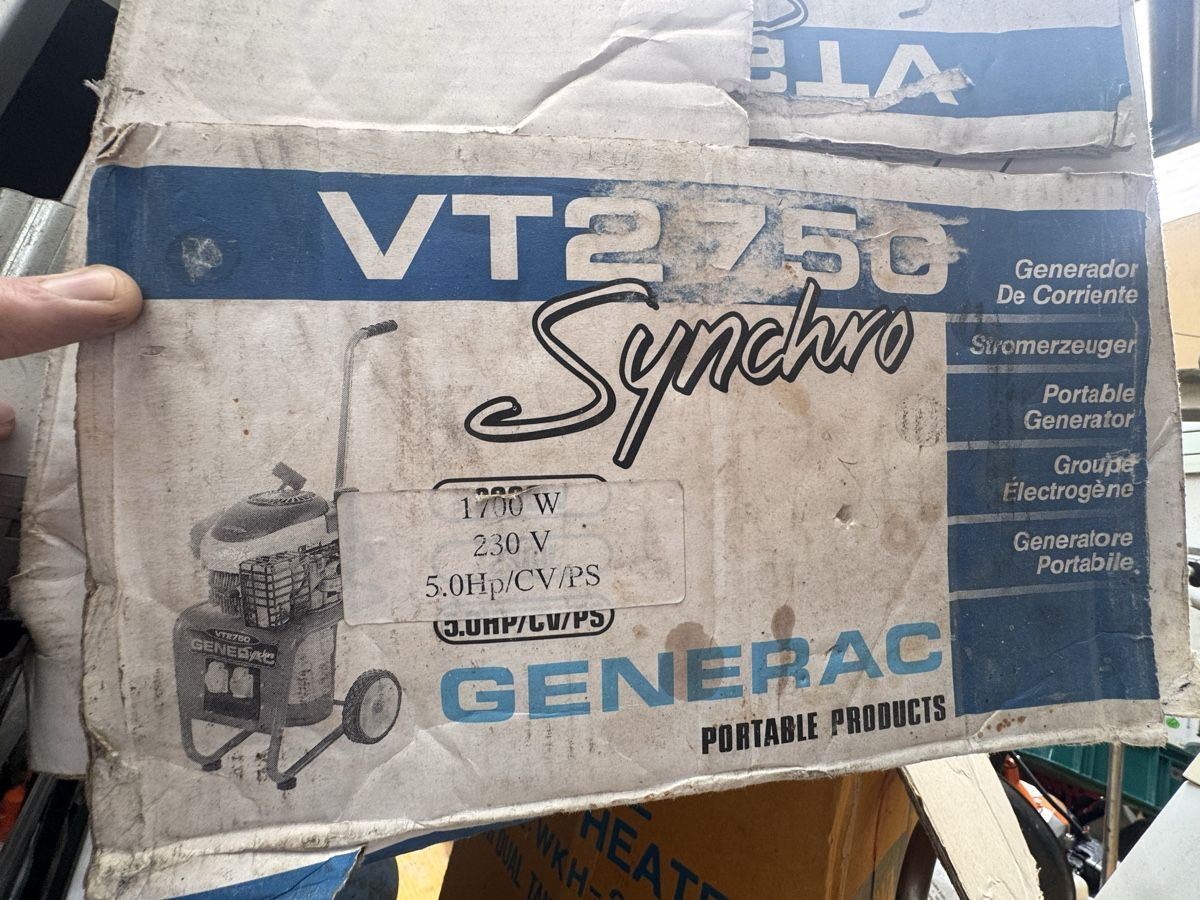 Generac Generatori di corrente: Generator Stromerzeuger  VT 2750 Synchro, Top Zustand! – Nuovo e nell'imballaggio originale da Künten venduto da tot_bw26 2
