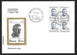 Sonderbrief S. 624 100 Jahre H. Federer Brienz 7.10.1966