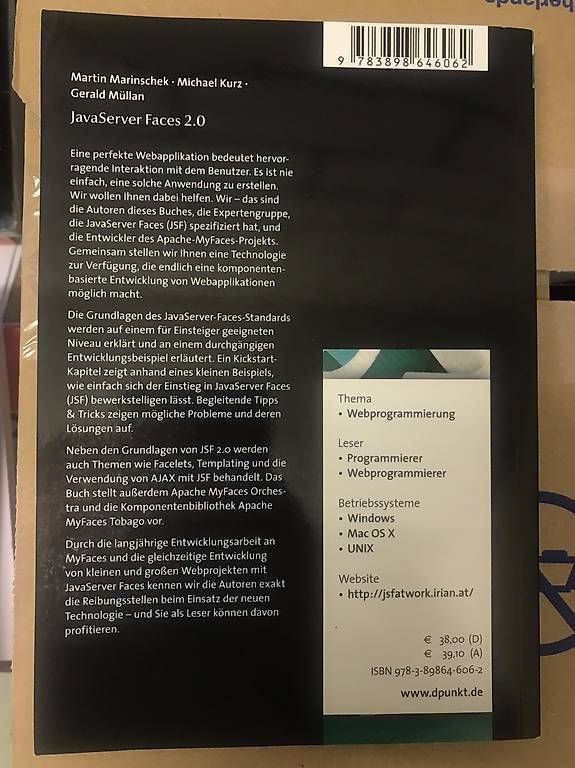 Livres: Buch JavaServer Faces 2.0 – D'occasion à Frauenfeld par Gangster02 1