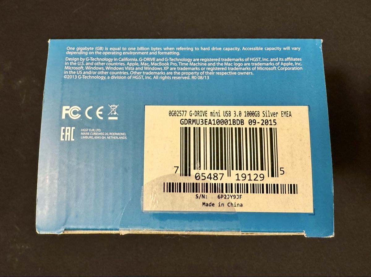 Dischi rigidi: G-Technology G-DRIVE mini 1TB USB 3.0 Festplatte HDD – Nuovo (secondo la descrizione) da Zürich venduto da Nobs1 5